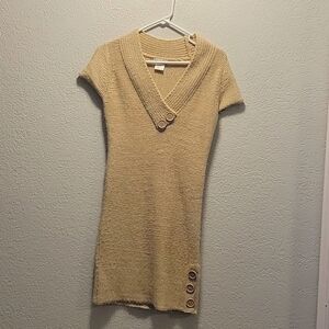 Sweater dress, Small, Tan